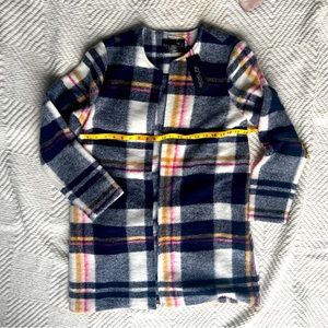 Rachel Zoe wool plaid jacket